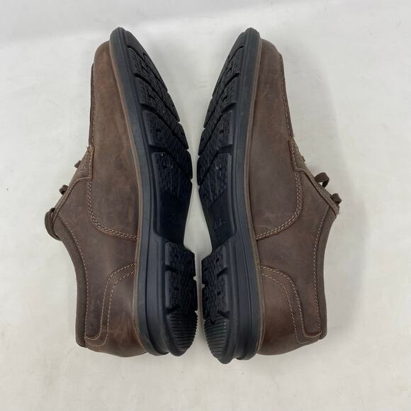 Clarks Rendell Walk Brown Leather Casual Loafer Mens Size 11W - Picture 6 of 8